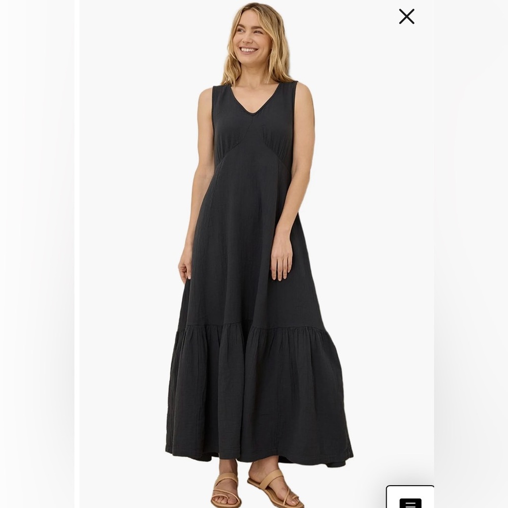Pact Organic Cotton Coastal Gauze Beach to Brunch Dress - Size Small - Like New!